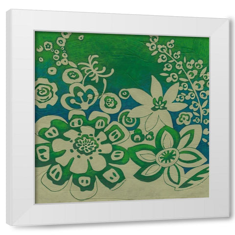 Kyoto Garden II White Modern Wood Framed Art Print by Zarris, Chariklia