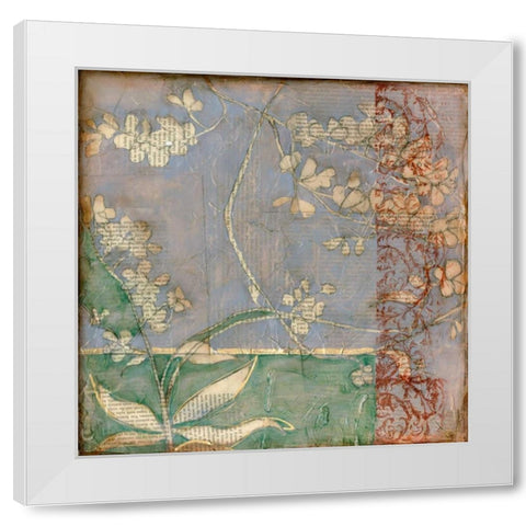 Garden Whimsy IV White Modern Wood Framed Art Print by Goldberger, Jennifer