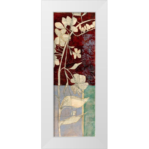 Garden Whimsy VI White Modern Wood Framed Art Print by Goldberger, Jennifer