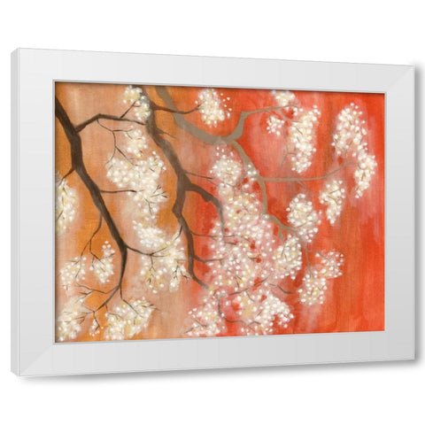 Mandarin Mist II White Modern Wood Framed Art Print by Lam, Vanna