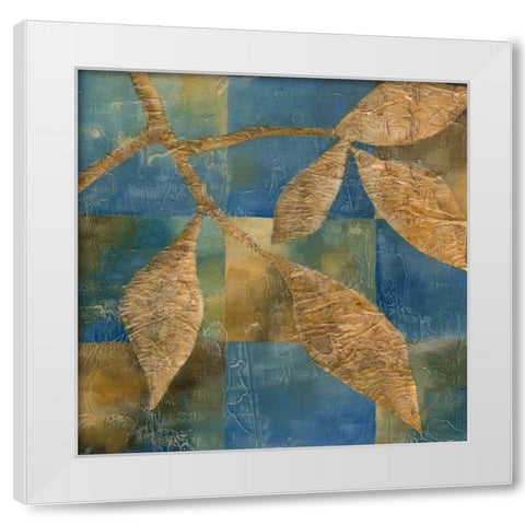 Burnished Branch I White Modern Wood Framed Art Print by Zarris, Chariklia