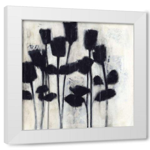 Roses II White Modern Wood Framed Art Print by Wyatt Jr., Norman