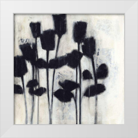 Roses II White Modern Wood Framed Art Print by Wyatt Jr., Norman