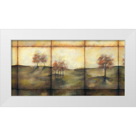 Autumnal Meadow I White Modern Wood Framed Art Print by Goldberger, Jennifer