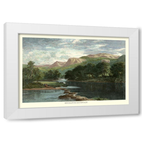 Enchanted Mountain White Modern Wood Framed Art Print by Leader, Benjamin W.