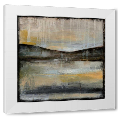 Misty Horizon II White Modern Wood Framed Art Print by Goldberger, Jennifer