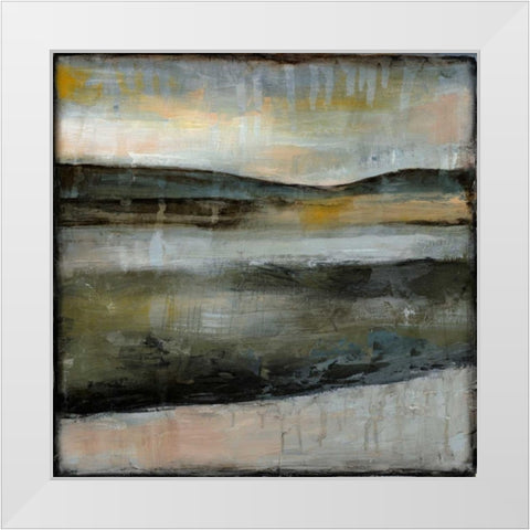 Misty Horizon IV White Modern Wood Framed Art Print by Goldberger, Jennifer