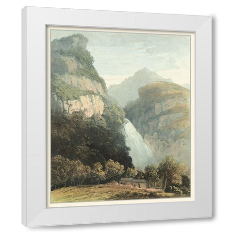 Picturesque English Lake III White Modern Wood Framed Art Print by Fielding, T.H.
