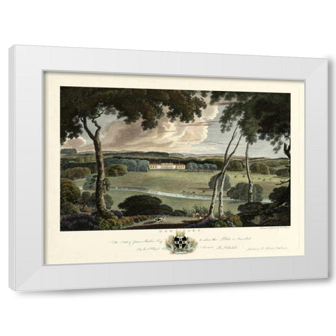 Downes Estate White Modern Wood Framed Art Print by Polwhele, Richard