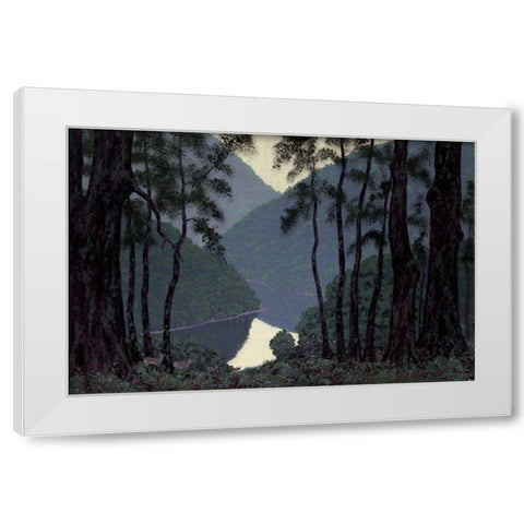 Spring White Modern Wood Framed Art Print by Stone, Walter King