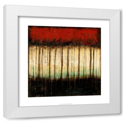 Autumnal Abstract II White Modern Wood Framed Art Print by Goldberger, Jennifer