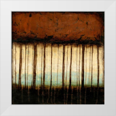 Autumnal Abstract IV White Modern Wood Framed Art Print by Goldberger, Jennifer