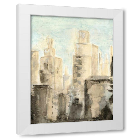 Metropolis I White Modern Wood Framed Art Print by Meagher, Megan