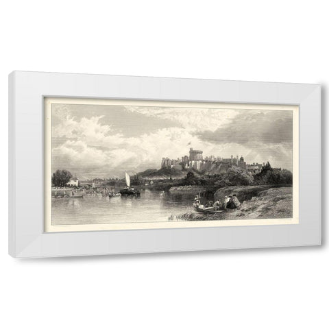 Classical Seaport I White Modern Wood Framed Art Print by Duncan, E.