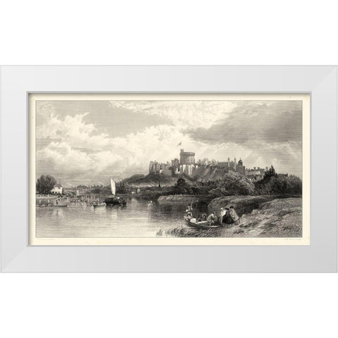 Classical Seaport I White Modern Wood Framed Art Print by Duncan, E.