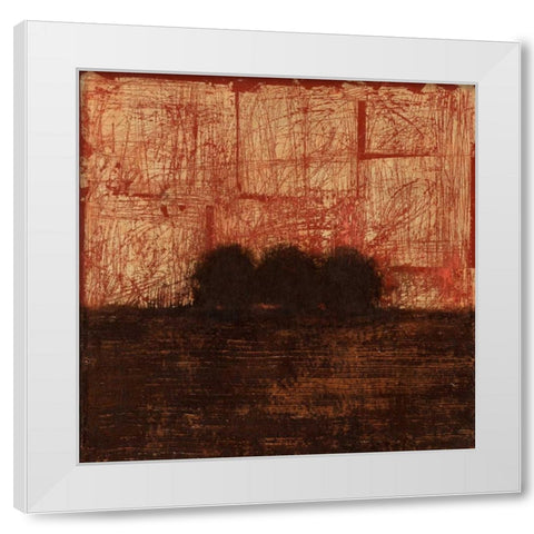 Weathered Landscape I White Modern Wood Framed Art Print by Wyatt Jr., Norman
