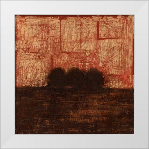 Weathered Landscape I White Modern Wood Framed Art Print by Wyatt Jr., Norman