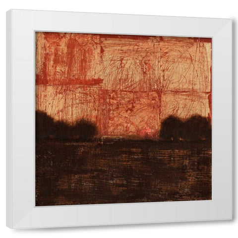 Weathered Landscape II White Modern Wood Framed Art Print by Wyatt Jr., Norman