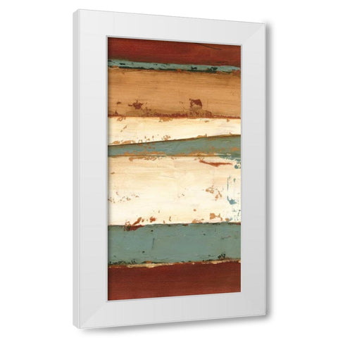 Linear Abstraction I White Modern Wood Framed Art Print by Harper, Ethan