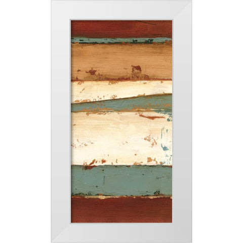 Linear Abstraction I White Modern Wood Framed Art Print by Harper, Ethan
