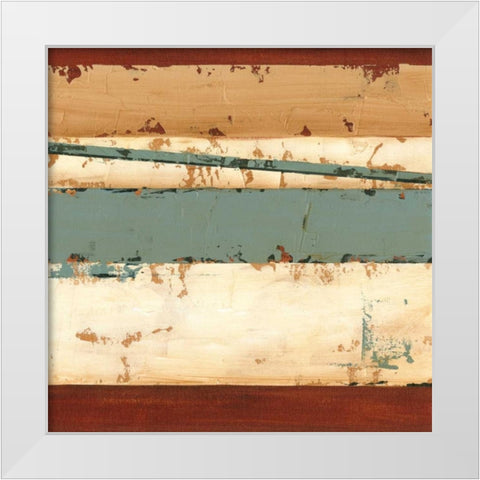 Linear Abstraction III White Modern Wood Framed Art Print by Harper, Ethan