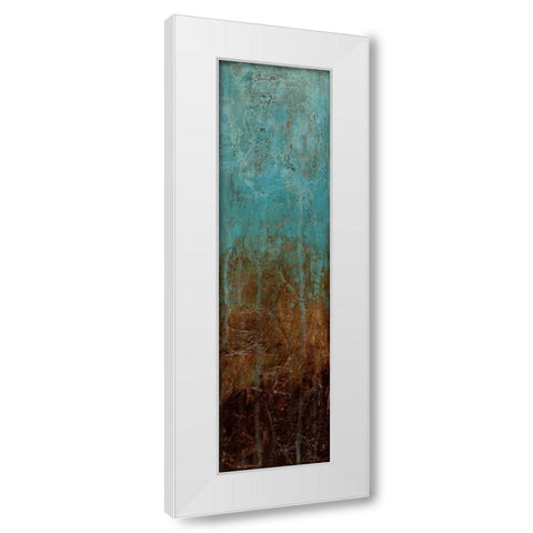 Oxidized Copper I White Modern Wood Framed Art Print by Goldberger, Jennifer