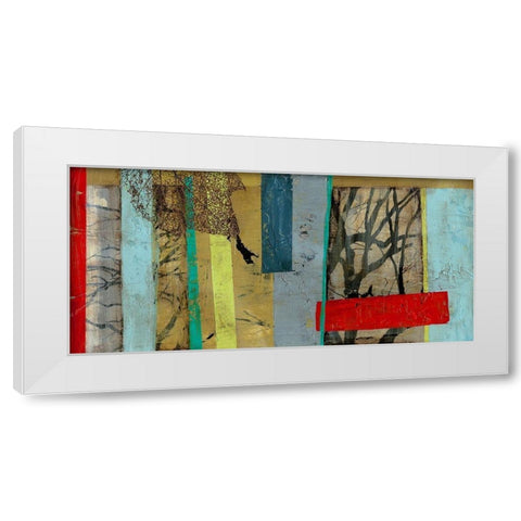 Woven Landscape II White Modern Wood Framed Art Print by Goldberger, Jennifer