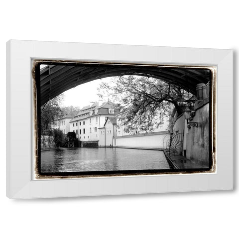 River Hideaway White Modern Wood Framed Art Print by DeNardo, Laura
