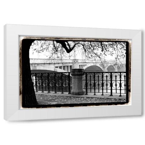 Riverview White Modern Wood Framed Art Print by DeNardo, Laura