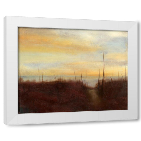 Sunrise Stroll I White Modern Wood Framed Art Print by Goldberger, Jennifer