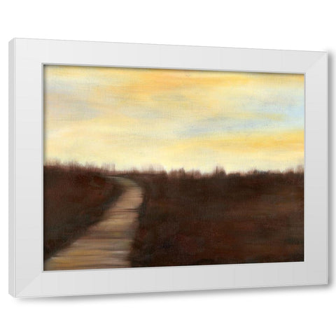 Sunrise Stroll II White Modern Wood Framed Art Print by Goldberger, Jennifer