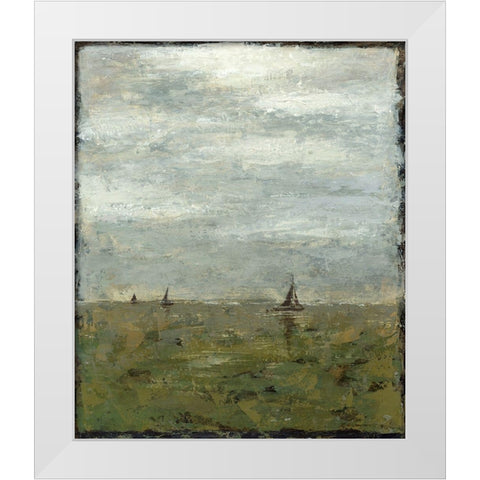Out to Sea I White Modern Wood Framed Art Print by Meagher, Megan