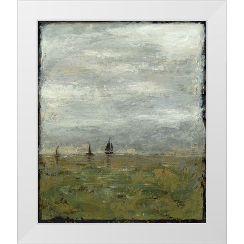 Out to Sea II White Modern Wood Framed Art Print by Meagher, Megan