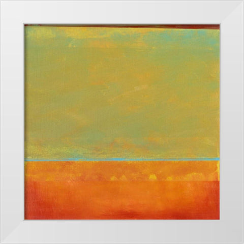 Paths VII White Modern Wood Framed Art Print by Gordon, Sharon