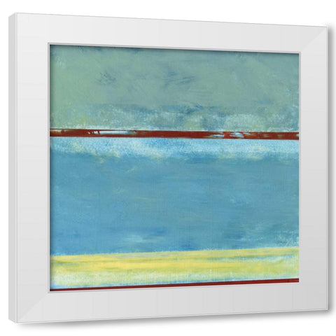 Paths VIII White Modern Wood Framed Art Print by Gordon, Sharon
