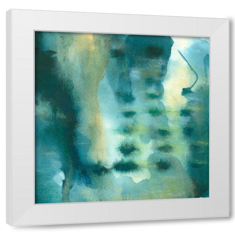 Ocean Deep I White Modern Wood Framed Art Print by Zarris, Chariklia