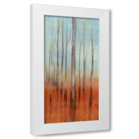Birch Forest II White Modern Wood Framed Art Print by Goldberger, Jennifer