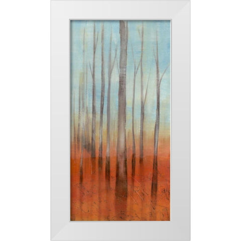 Birch Forest II White Modern Wood Framed Art Print by Goldberger, Jennifer