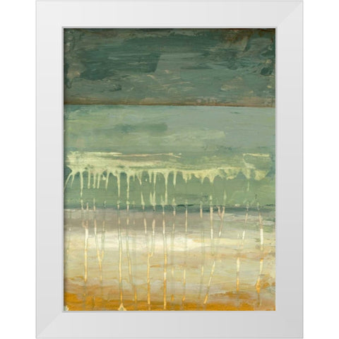 Marine Abstract I White Modern Wood Framed Art Print by Goldberger, Jennifer