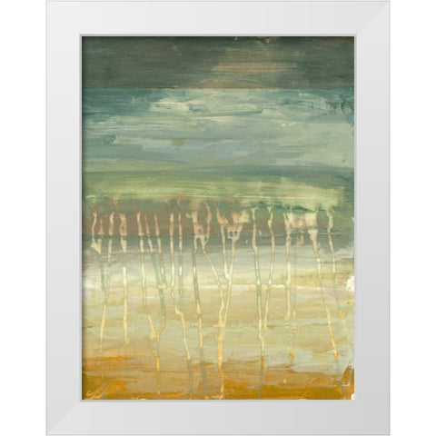 Marine Abstract II White Modern Wood Framed Art Print by Goldberger, Jennifer