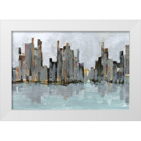 Second City I White Modern Wood Framed Art Print by Fagalde, Jarman