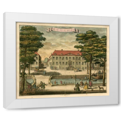 Scenes of the Hague I White Modern Wood Framed Art Print by Van der Giessen, G.