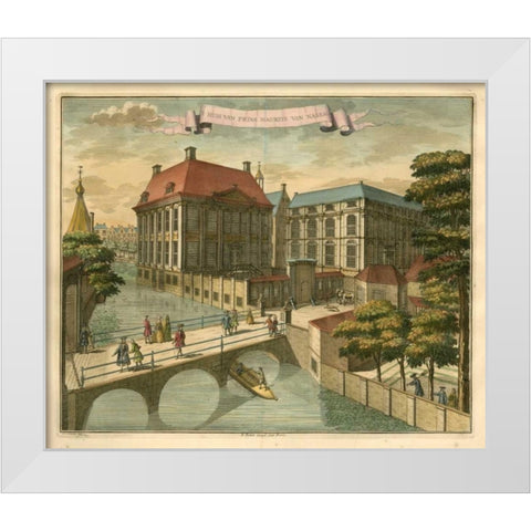Scenes of the Hague IV White Modern Wood Framed Art Print by Van der Giessen, G.