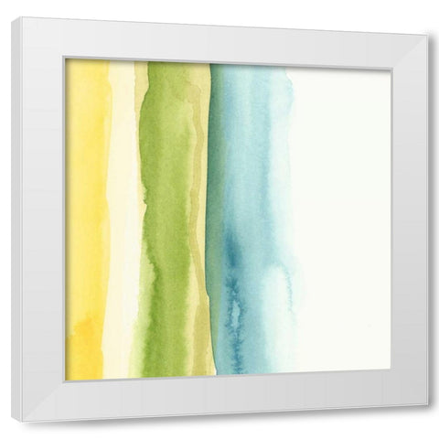 Liquidity II White Modern Wood Framed Art Print by Zarris, Chariklia