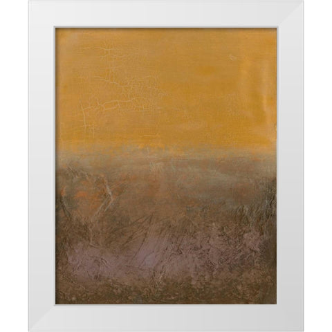 Gradient I White Modern Wood Framed Art Print by Goldberger, Jennifer