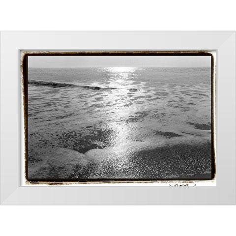 Ocean Sunrise IV White Modern Wood Framed Art Print by DeNardo, Laura