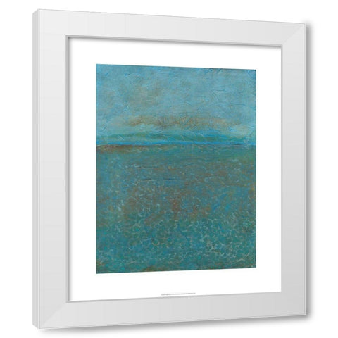 Aegean Sea I White Modern Wood Framed Art Print by Holland, J.