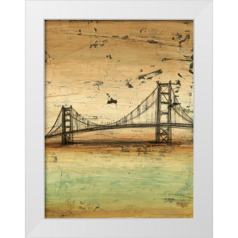 Traverse II White Modern Wood Framed Art Print by Harper, Ethan