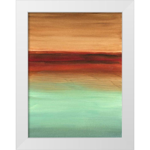 Geologic Sequence II White Modern Wood Framed Art Print by Harper, Ethan