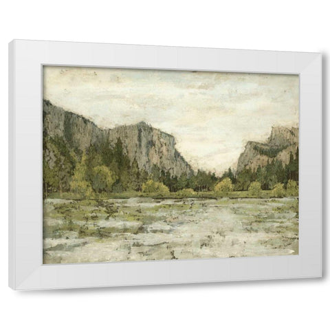 Western Landscape II White Modern Wood Framed Art Print by Meagher, Megan